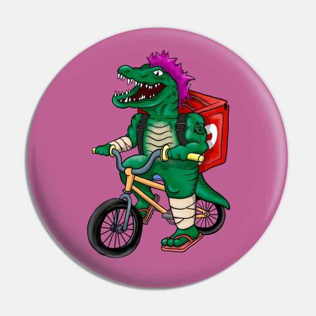 Punk Delivery Cocodrile Pin by Tienda Random