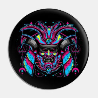 samurai mask popart Pin