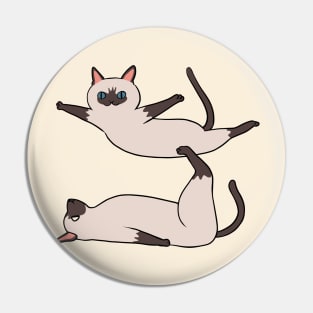 Acroyoga Siamese Cat Pin