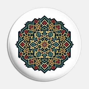 Spectrum Star - Dynamic Mandala Decor Pin