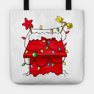 Dog House Christmas Tote