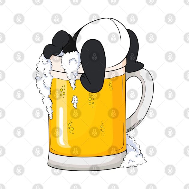 Funny Panda With Beer by Band of The Pand