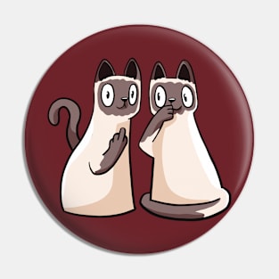 Siamese Cats Pin