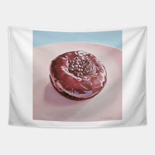 Chocolate Swirl Donut Painting Tapestry