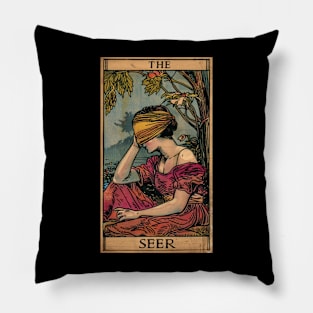 The Seer Tarot Card Pillow