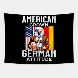 Bald Eagle Lederhosen American Ger Patriotic Tapestry