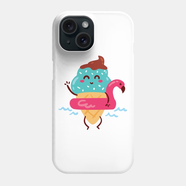 Summer Cute Kawaii Design Ice-cream Phone Case by Utopia Shop