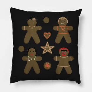 Indie Gingerbread Family - Christmas/Yule Decorations Pillow