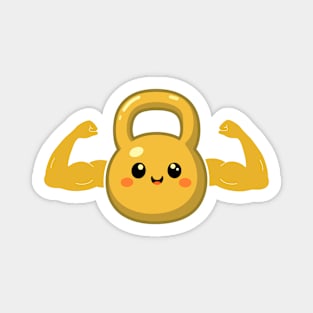 Kettlebell Workout Heavy Weight Magnet