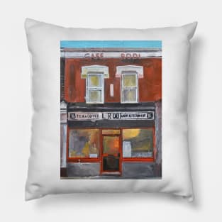 Cafe, Walthamstow, London Pillow