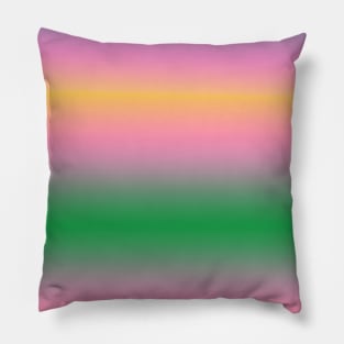 YELLOW PINK GREEN ABSTRACT TEXTURE Pillow