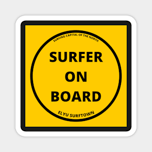 SURFER ON BOARD CAR/MOTOR BIKE STICKERS AND MORE Magnet