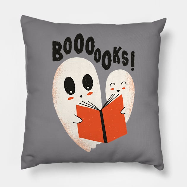 Ghosts Readings Books Pillow by Ghost Of A Chance 