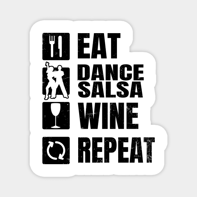 Salsa Dance Shirt | Dancer Wine Gift Magnet by Gawkclothing