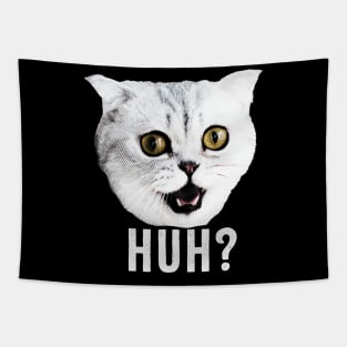 huh meme cat Tapestry