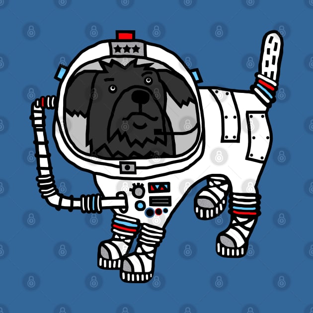 Sci Fi Dog Astronaut Space General Fergus by ellenhenryart