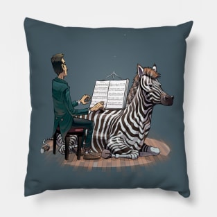 Distracted pianist Pillow