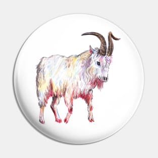 Mountain Goat drawing Pin