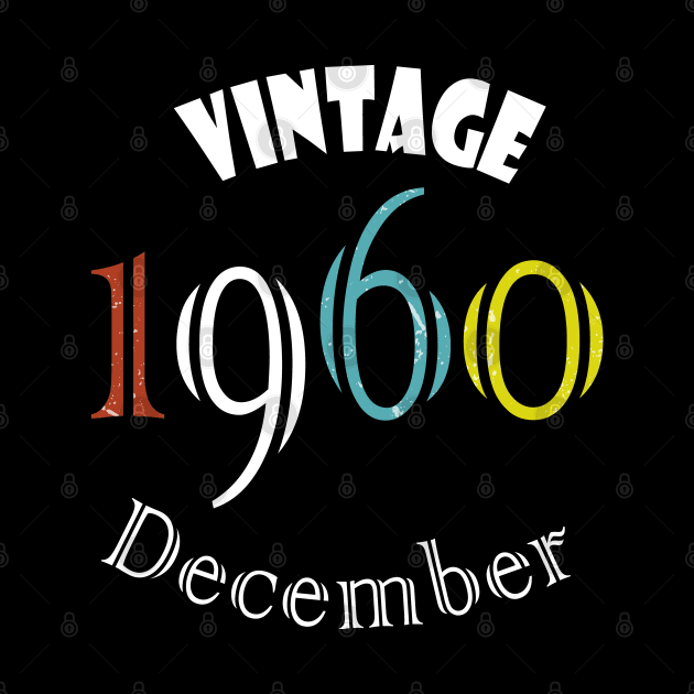 1960 Vintage December Birthday by rashiddidou