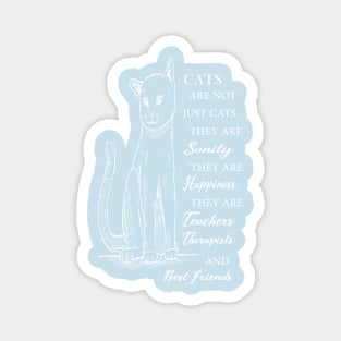 cats are not just cats cute gift for cats lovers Magnet