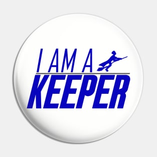 Keeper Blue Silver Pin