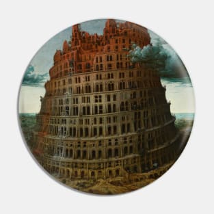 The Tower of Babel (Rotterdam) by Pieter Bruegel the Elder Pin