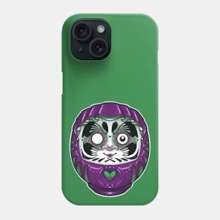 purple and green daruma doll Phone Case