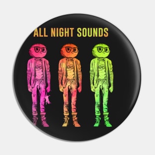All Night Sounds Owl Men Pin