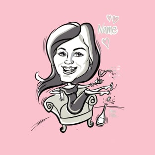 Caricature for Mothers Day T-Shirt