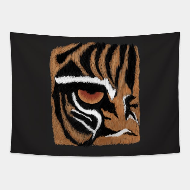 The Eye of the Tiger Tapestry by Colorana