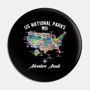 Us National Parks Map Pin