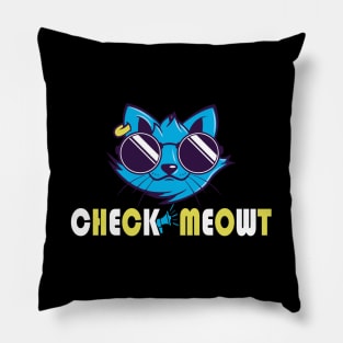 Check Meowt Pillow