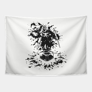 king kong Ink Tapestry