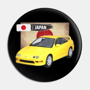 Yellow Acura Integra 1999 02 Pin