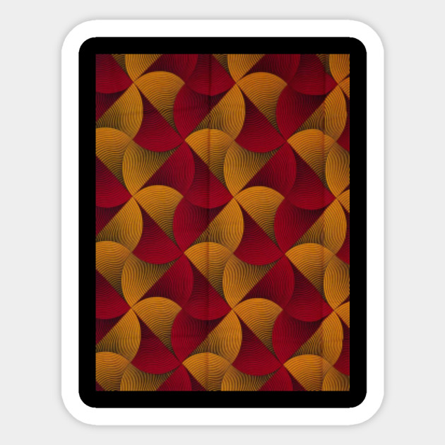 Colourful Abstract Fabric Pattern Pattern Design Sticker