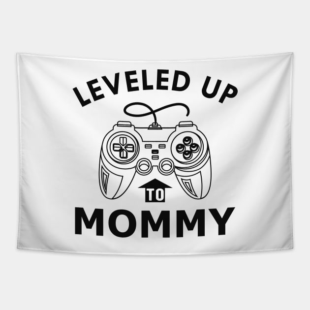 New Mommy - Leveled up to mommy Tapestry by KC Happy Shop