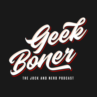 Geek Boner Red Stacked T-Shirt