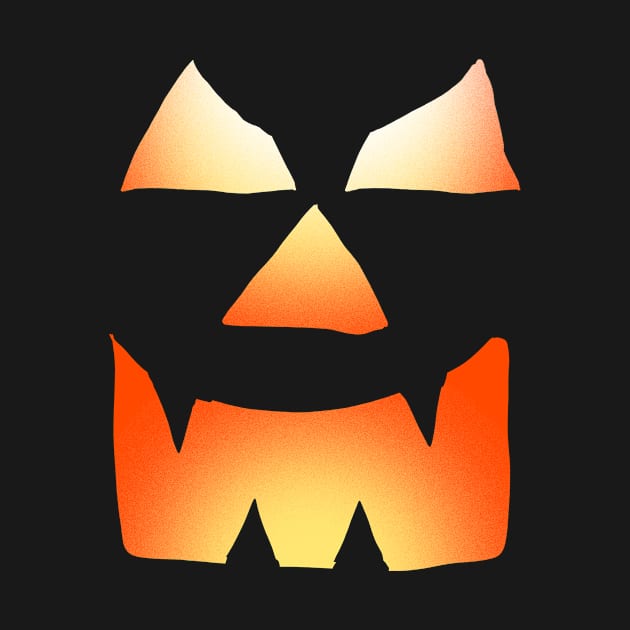 Evil Glowing Jackolantern Pumpkin Face by Eric03091978