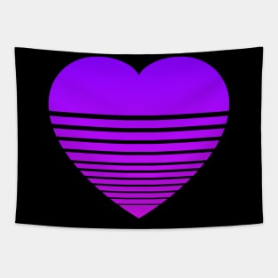 Gradient Heart - Purple Pink Tapestry