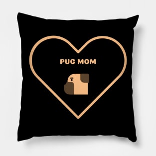 Pug Mom Pillow