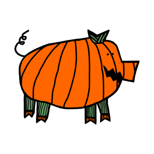 Pumppig a Pumpkin Pig for Halloween T-Shirt