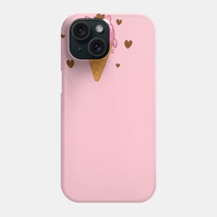 Piggy cream ice cream piggy cute Phone Case