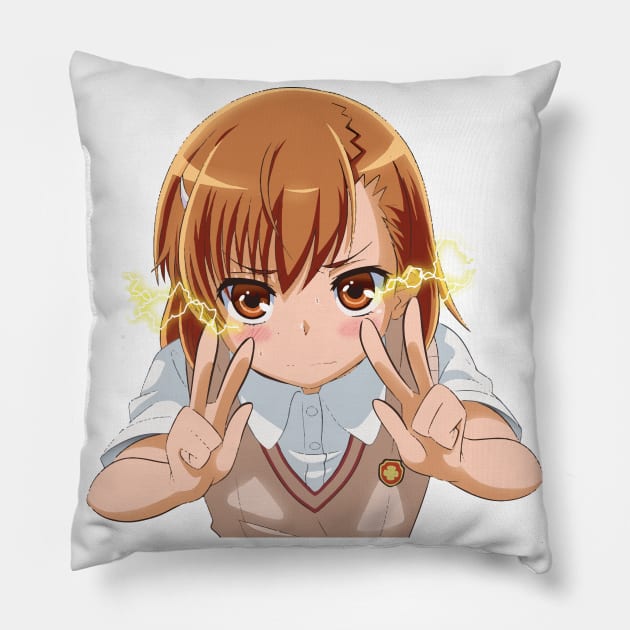 Misaka Mikoto Pillow by Hi Monday