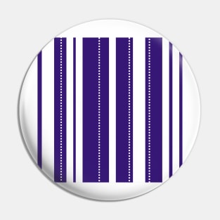 Purple and White striped pattern Pin