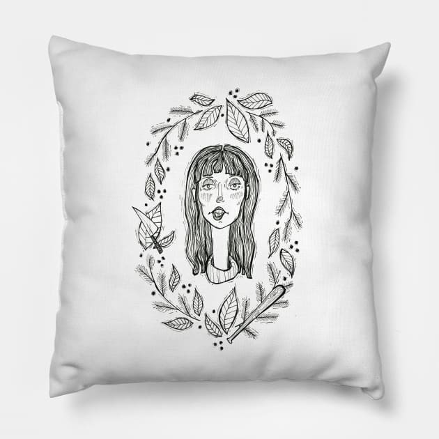 Wendy Torrance Pillow by RachelMSilva