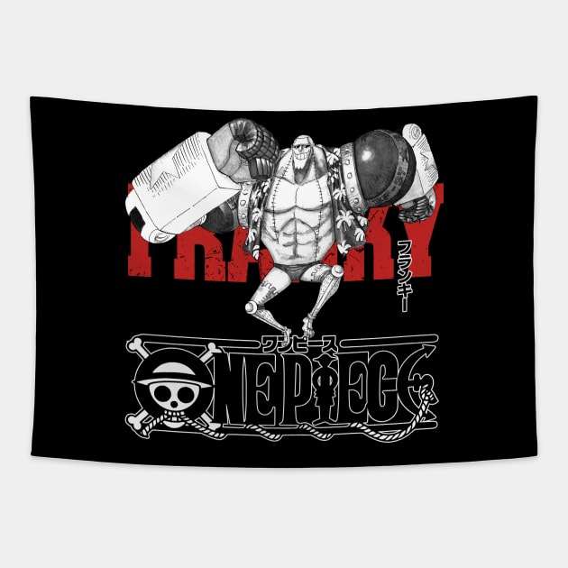 one piece franky Tapestry by KokkaiBlack