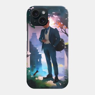 Serene Masculinity: Beautiful Natural Surroundings With a Handsome Figure Phone Case