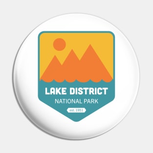 Lake District National Park Logo Badge Design Pin