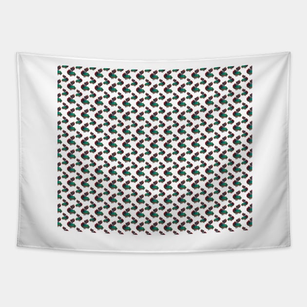 Baile Folklorico Vestido Verde Pattern Tapestry by Florentino