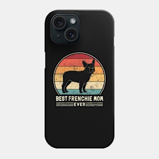 Womens Best Frenchie Mom Ever Retro French Bulldog Dog Mom Phone Case